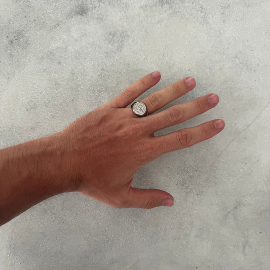 COMPASS RING | SILVER
