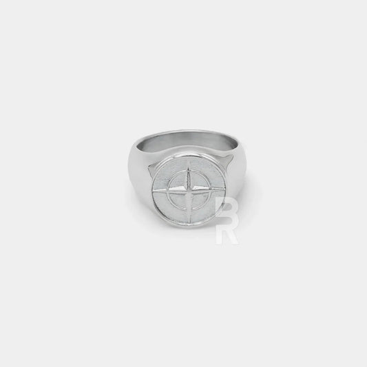 COMPASS RING | SILVER