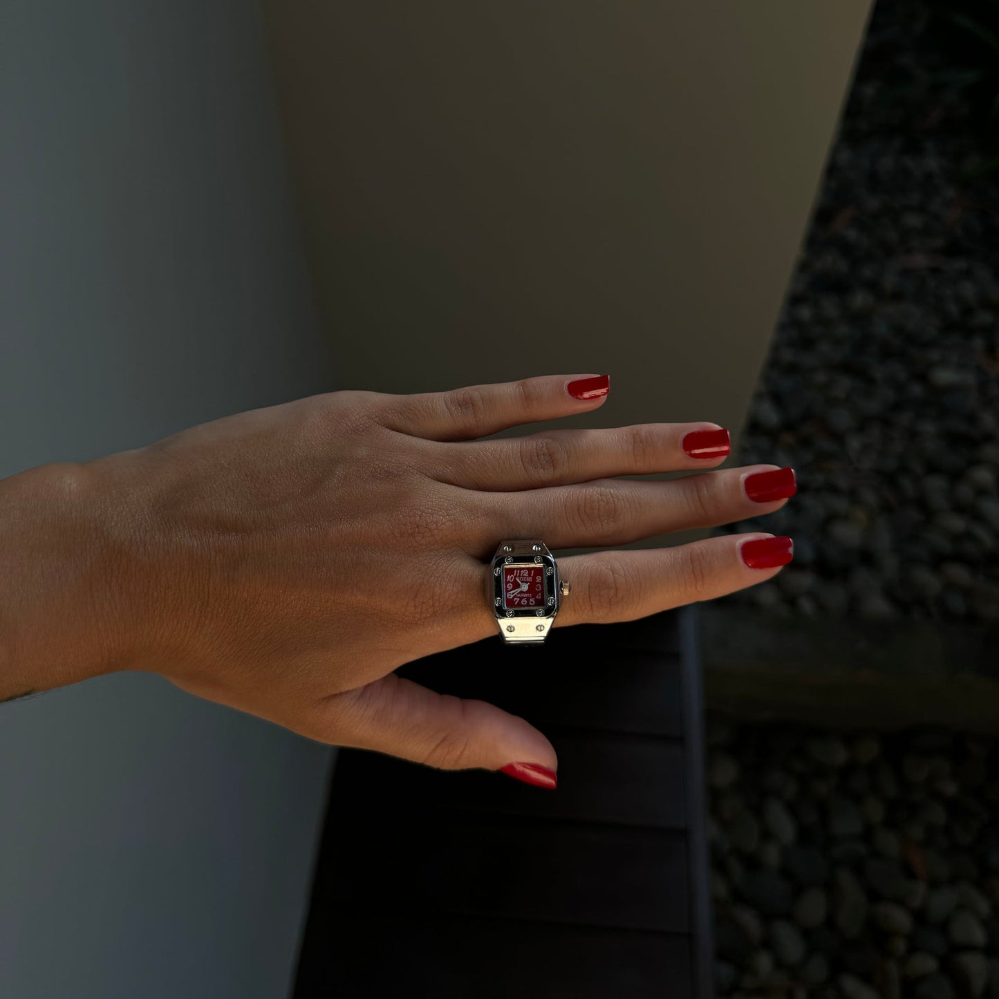 SANTOS RING | GOLD BLACK