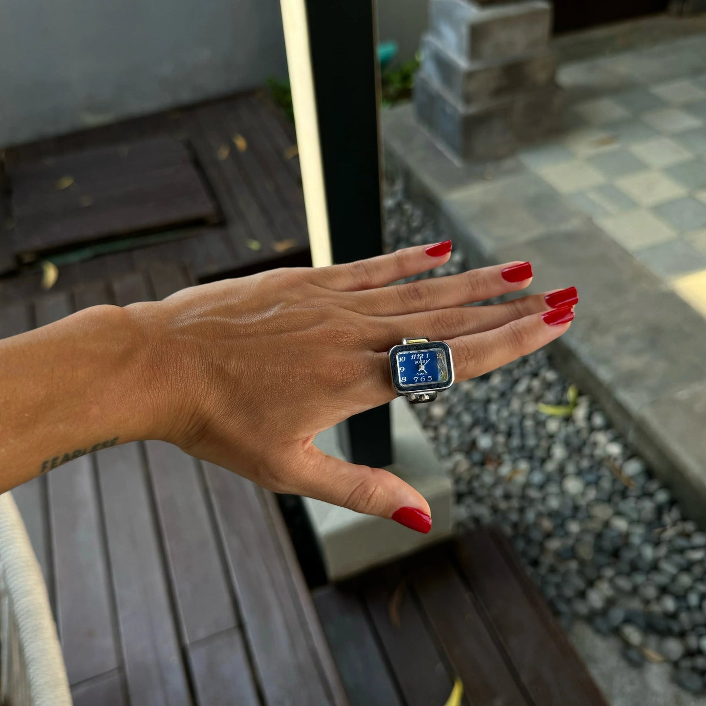 VINTAGE RING I SILVER BLUE