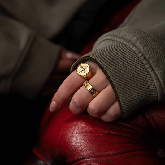 COMPASS RING | GOLD