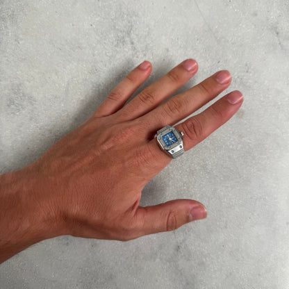 SANTOS RING | SILVER RED