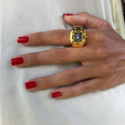 SANTOS RING | SILVER WHITE