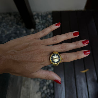 MIDNIGHT RING | GOLD BLUE