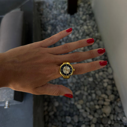MIDNIGHT RING | GOLD BLUE