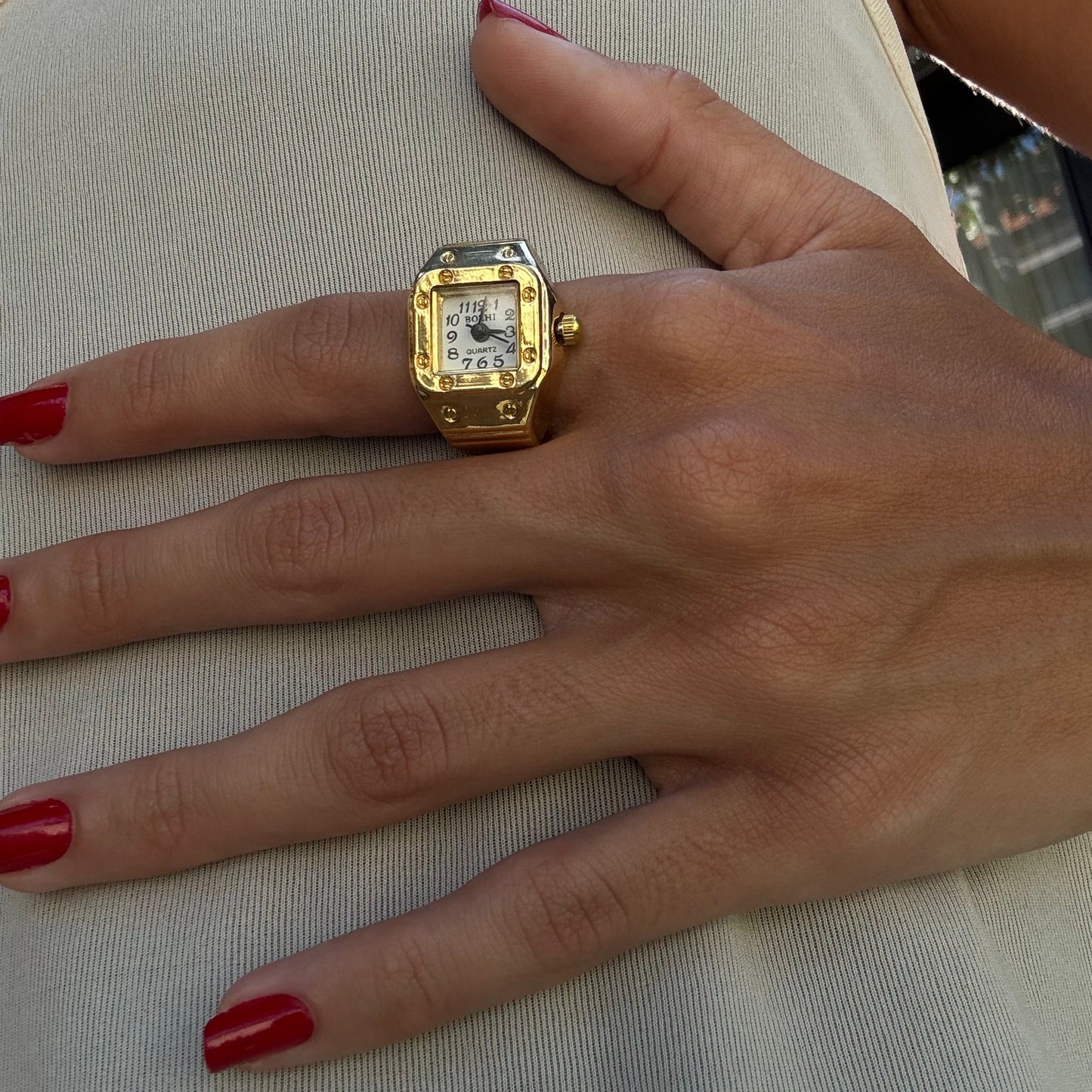 SANTOS RING | SILVER RED