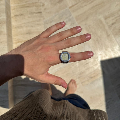 NAUTILUS RING | SILVER WHITE