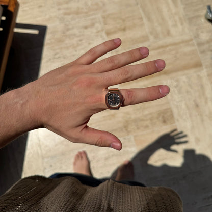 NAUTILUS RING | SILVER BLACK