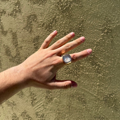 NAUTILUS RING | SILVER WHITE