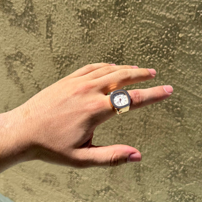 NAUTILUS RING | SILVER WHITE