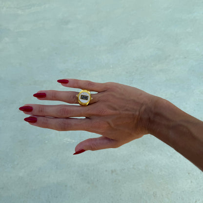 DIGITALE RING | GOLD BLACK