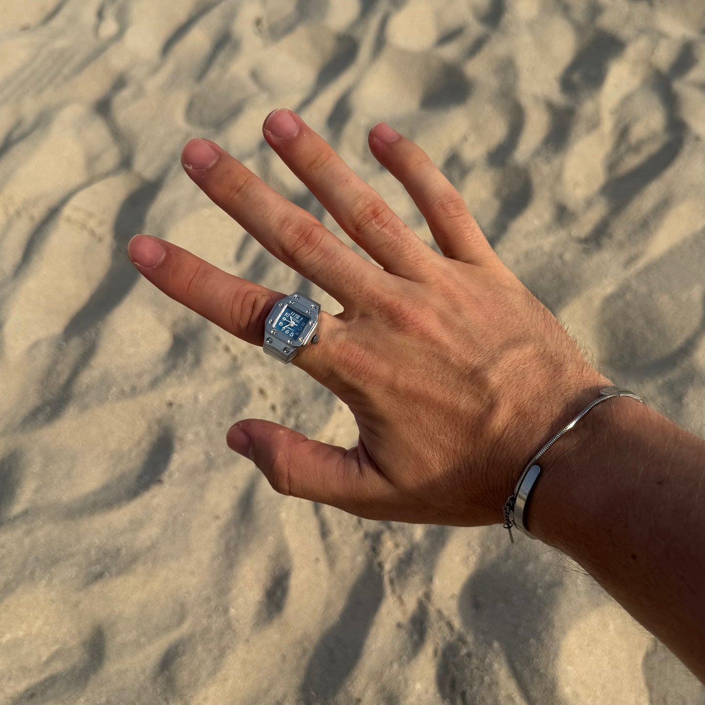 SANTOS RING | SILVER WHITE