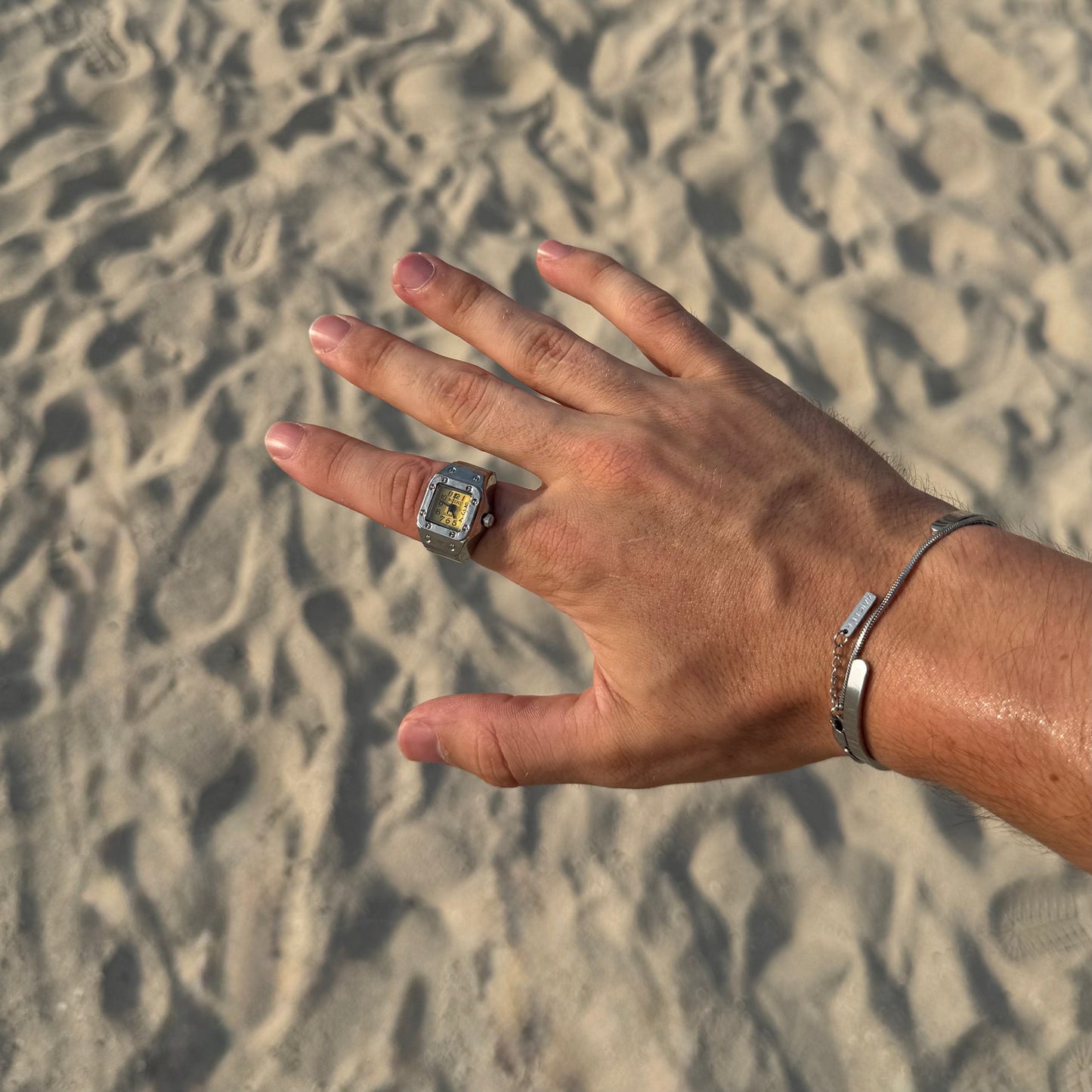 SANTOS RING | SILVER WHITE