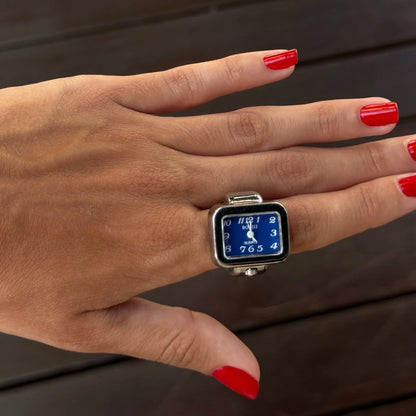 VINTAGE RING I SILVER BLUE