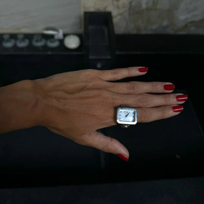 VINTAGE RING I SILVER BLUE