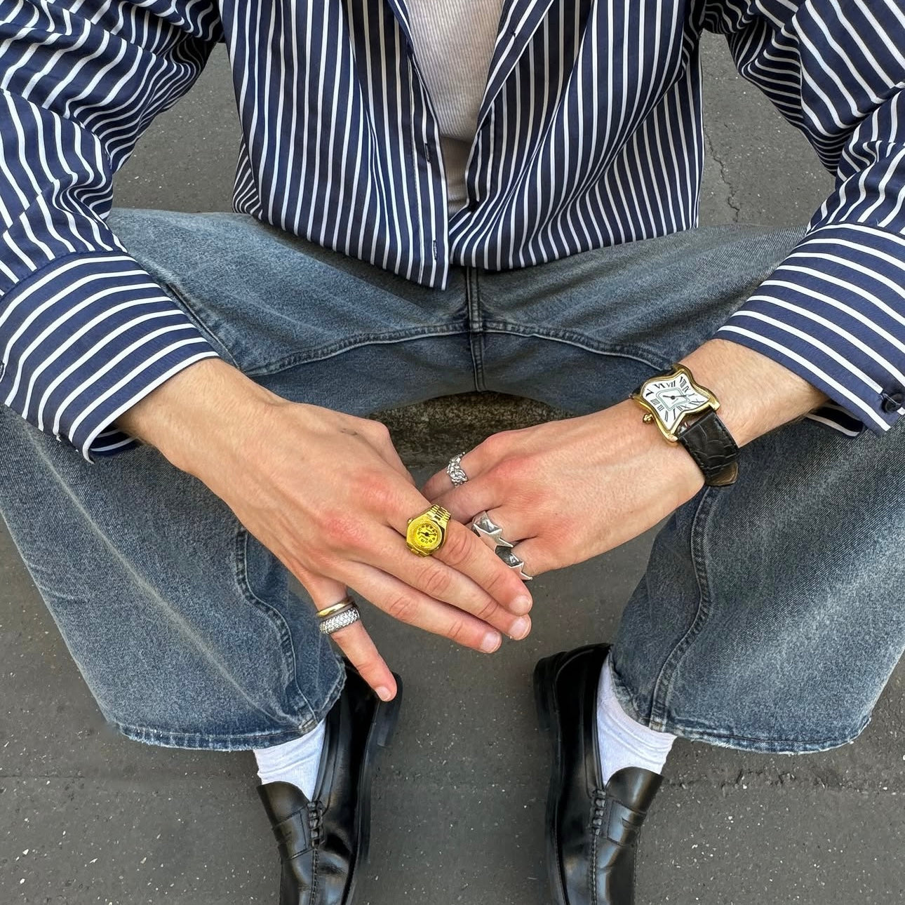 MILANO RING | GOLD BLACK
