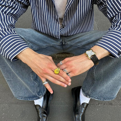 MILANO RING | GOLD BLACK
