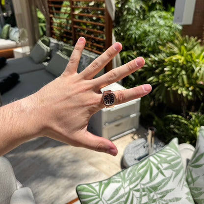 NAUTILUS RING | SILVER BLACK